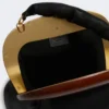 Mittlere Bouba-Tasche aus Leder, schwarz