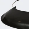 Mittlere Caju-Tasche aus Leder, schwarz Mittlere Caju-Tasche aus Leder, schwarz