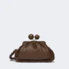 Mittlere Pasticcino-Tasche aus Nappaleder, braun Mittlere Pasticcino-Tasche aus Nappaleder, braun