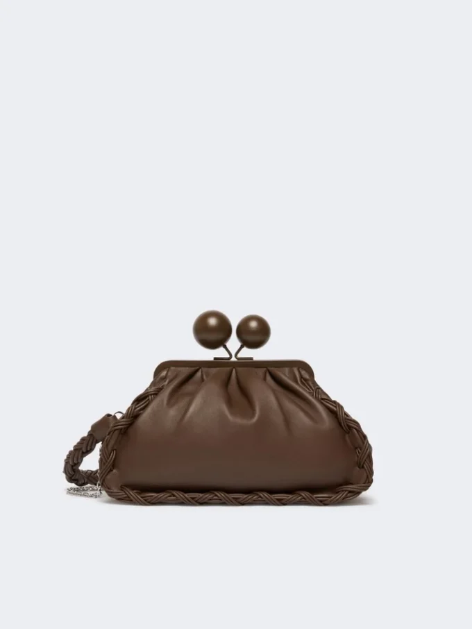 Mittlere Pasticcino-Tasche aus Nappaleder, braun Mittlere Pasticcino-Tasche aus Nappaleder, braun