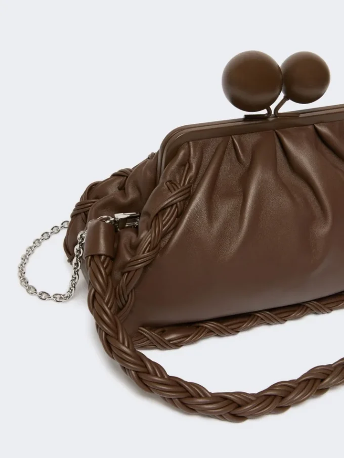 Mittlere Pasticcino-Tasche aus Nappaleder, braun Mittlere Pasticcino-Tasche aus Nappaleder, braun