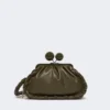 Mittlere Pasticcino-Tasche aus Nappaleder, khaki Mittlere Pasticcino-Tasche aus Nappaleder, khaki