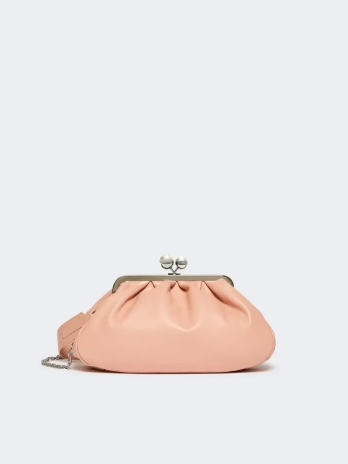 Mittlere Pasticcino-Tasche aus Schafsleder, Antikrosa Mittlere Pasticcino-Tasche aus Schafsleder, Antikrosa