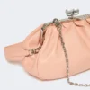 Mittlere Pasticcino-Tasche aus Schafsleder, Antikrosa Mittlere Pasticcino-Tasche aus Schafsleder, Antikrosa