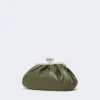 Mittlere Pasticcino-Tasche aus Schafsleder, dunkelgrün Mittlere Pasticcino-Tasche aus Schafsleder, dunkelgrün