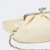 Mittlere Pasticcino-Tasche aus Schafsleder, elfenbeinfarben Mittlere Pasticcino-Tasche aus Schafsleder, elfenbeinfarben
