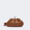 Mittlere Pasticcino-Tasche aus Schafsleder, tabakfarben