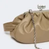 Mittlere Pasticcino-Tasche aus Schafsleder, taubengrau Mittlere Pasticcino-Tasche aus Schafsleder, taubengrau
