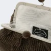 Mittlere Pasticcino-Tasche in Raffia-Optik, dunkelbraun Mittlere Pasticcino-Tasche in Raffia-Optik, dunkelbraun