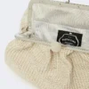 Mittlere Pasticcino-Tasche in Raffia-Optik, taubengrau Mittlere Pasticcino-Tasche in Raffia-Optik, taubengrau