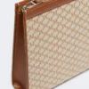 Mittlere Tasche aus Baumwolljacquard, haselnussbraun Mittlere Tasche aus Baumwolljacquard, haselnussbraun