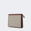Mittlere Tasche aus Baumwolljacquard, schwarz Mittlere Tasche aus Baumwolljacquard, schwarz