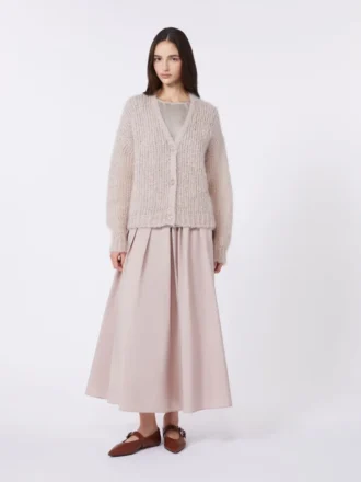 Mohair-Strickjacke, sand Mohair-Strickjacke, sand