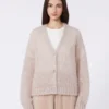 Mohair-Strickjacke, sand Mohair-Strickjacke, sand