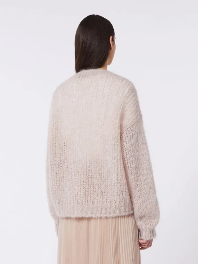Mohair-Strickjacke, sand Mohair-Strickjacke, sand