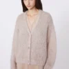 Mohair-Strickjacke, sand Mohair-Strickjacke, sand