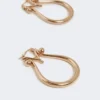 Monogramm-Ohrringe aus Metall, gold Monogramm-Ohrringe aus Metall, gold