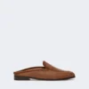 Mules aus Canvas mit Raffia-Effekt, bernsteinbraun Mules aus Canvas mit Raffia-Effekt, bernsteinbraun