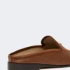 Mules aus Canvas mit Raffia-Effekt, bernsteinbraun Mules aus Canvas mit Raffia-Effekt, bernsteinbraun