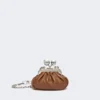 Nano Pasticcino-Tasche aus Nappa-Lammleder, tabakfarben Nano Pasticcino-Tasche aus Nappa-Lammleder, tabakfarben