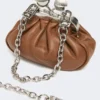 Nano Pasticcino-Tasche aus Nappa-Lammleder, tabakfarben Nano Pasticcino-Tasche aus Nappa-Lammleder, tabakfarben