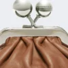 Nano Pasticcino-Tasche aus Nappa-Lammleder, tabakfarben Nano Pasticcino-Tasche aus Nappa-Lammleder, tabakfarben