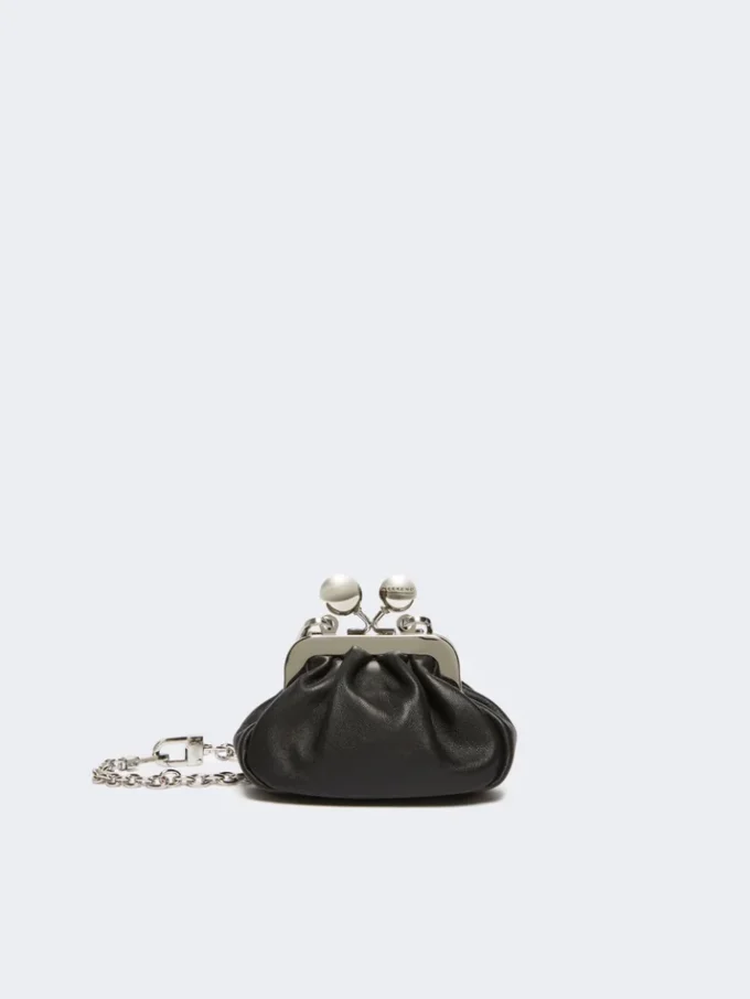 Nappa-Lammfell-Tasche „Nano Pasticcino“, schwarz Nappa-Lammfell-Tasche „Nano Pasticcino“, schwarz