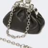 Nappa-Lammfell-Tasche „Nano Pasticcino“, schwarz Nappa-Lammfell-Tasche „Nano Pasticcino“, schwarz