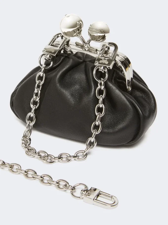 Nappa-Lammfell-Tasche „Nano Pasticcino“, schwarz Nappa-Lammfell-Tasche „Nano Pasticcino“, schwarz