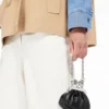 Nappa-Lammfell-Tasche „Nano Pasticcino“, schwarz Nappa-Lammfell-Tasche „Nano Pasticcino“, schwarz