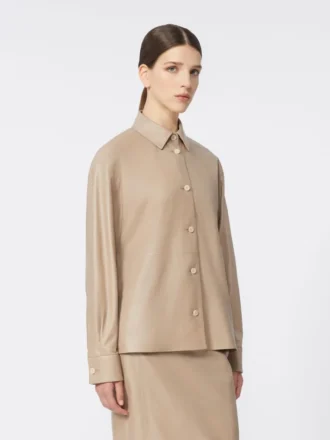 Nappalederjacke, sand