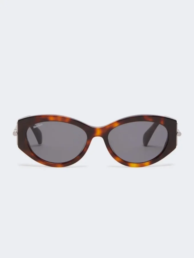 Ovale Sonnenbrille, bronze-braun