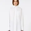 Overshirt mit Plissee-Detail, optisch weiß Overshirt mit Plissee-Detail, optisch weiß