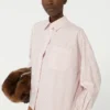 Oversize-Baumwollhemd, rosa Oversize-Baumwollhemd, rosa