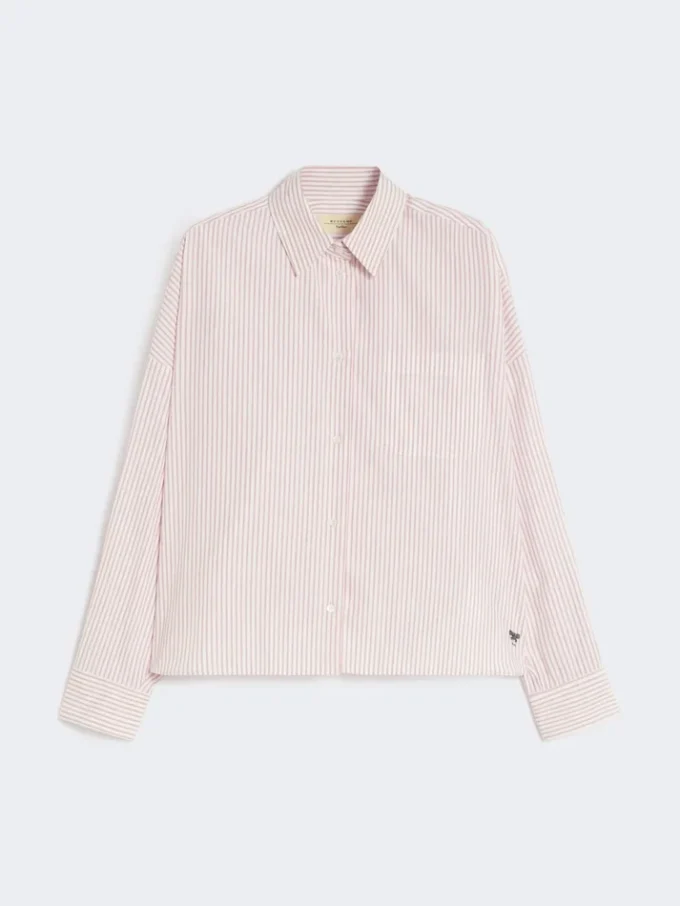 Oversize-Baumwollhemd, rosa Oversize-Baumwollhemd, rosa