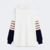 Oversize-Pullover aus Wollstrick, elfenbeinfarben Oversize-Pullover aus Wollstrick, elfenbeinfarben