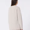 Oversized-Pullover aus Alpaka und Baumwolle, sandfarben Oversized-Pullover aus Alpaka und Baumwolle, sandfarben