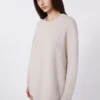 Oversized-Pullover aus Alpaka und Baumwolle, sandfarben Oversized-Pullover aus Alpaka und Baumwolle, sandfarben
