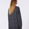 Oversized-Pullover aus Mohair und Lurex, dunkelgrau Oversized-Pullover aus Mohair und Lurex, dunkelgrau