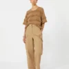 Oversized-Pullover aus Viskose mit Muster, Desert Oversized-Pullover aus Viskose mit Muster, Desert