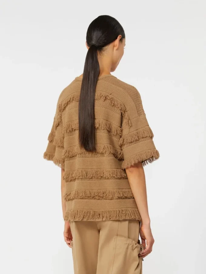 Oversized-Pullover aus Viskose mit Muster, Desert Oversized-Pullover aus Viskose mit Muster, Desert