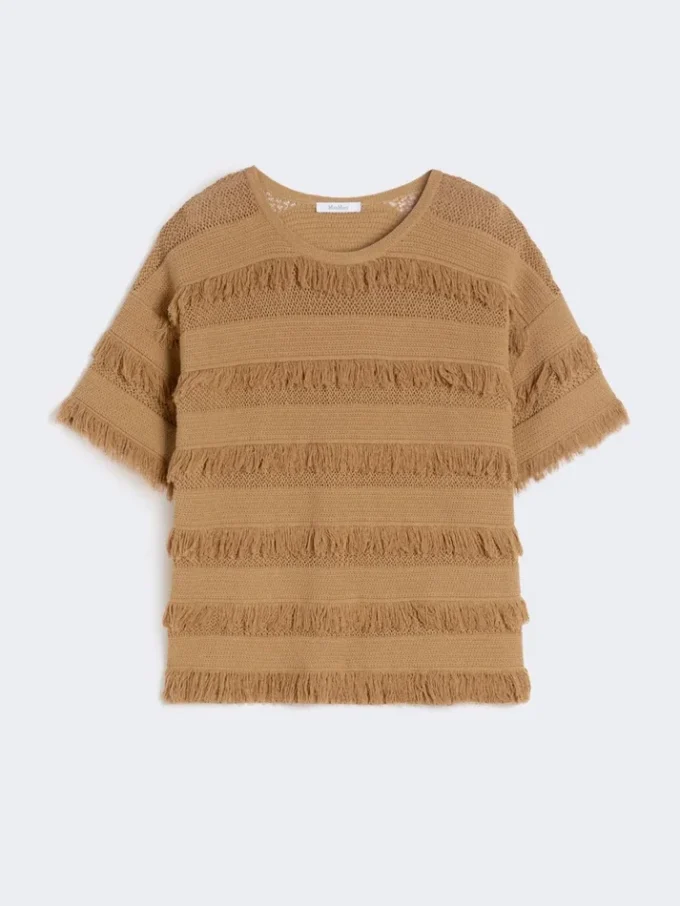 Oversized-Pullover aus Viskose mit Muster, Desert Oversized-Pullover aus Viskose mit Muster, Desert