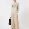 Oversized-Pullover aus Wolle und Kaschmir, Albino