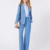 Blazer aus Stretchwolle, hellblau Blazer aus Stretchwolle, hellblau