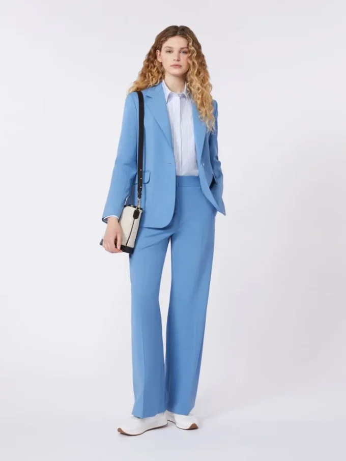 Blazer aus Stretchwolle, hellblau Blazer aus Stretchwolle, hellblau