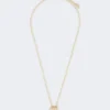 Pasticcino-Anhänger-Choker-Halskette, Gold