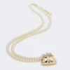 Pasticcino-Anhänger-Choker-Halskette, Gold