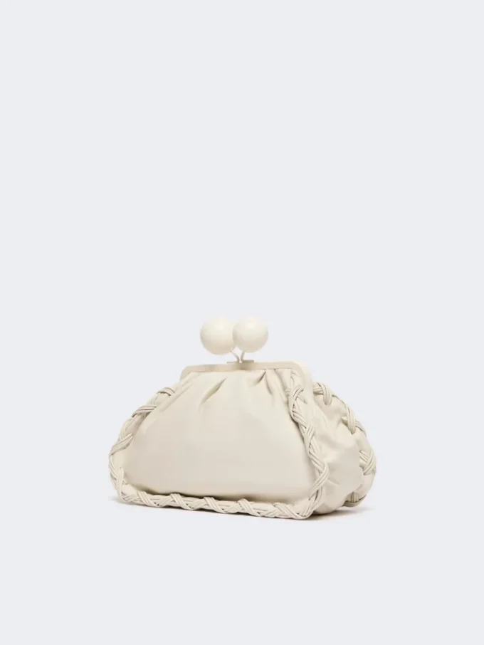 Pasticcino-Tasche aus mittelgroßem Nappaleder, elfenbeinfarben Pasticcino-Tasche aus mittelgroßem Nappaleder, elfenbeinfarben