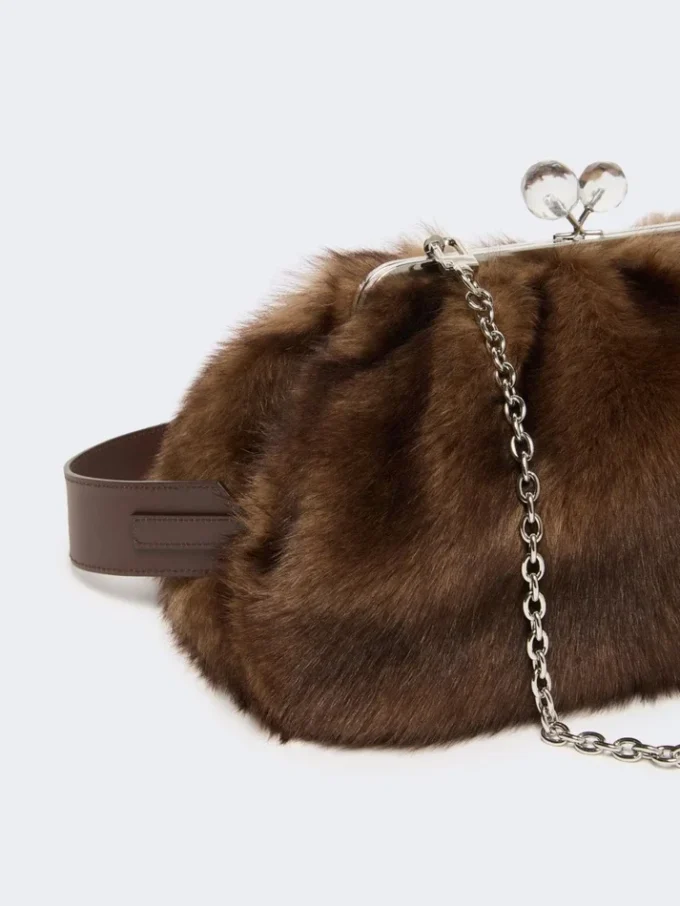 Pasticcino-Tasche aus Schafsleder, mittelgroß, karamellfarben Pasticcino-Tasche aus Schafsleder, mittelgroß, karamellfarben