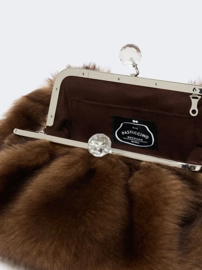 Pasticcino-Tasche aus Schafsleder, mittelgroß, karamellfarben Pasticcino-Tasche aus Schafsleder, mittelgroß, karamellfarben